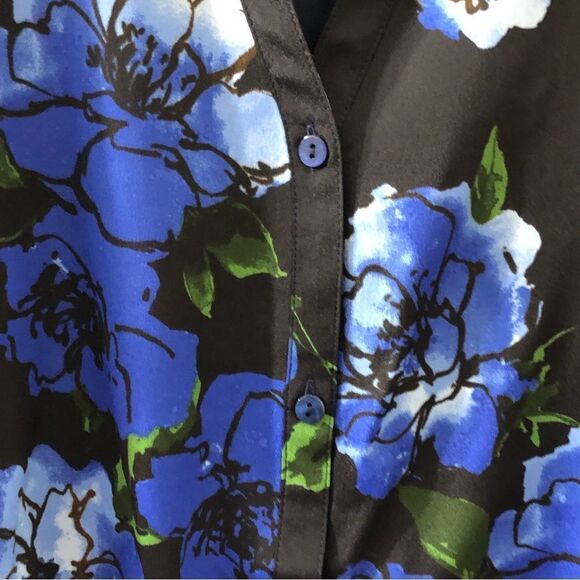 Isaac Mizrahi Live! Floral Button Down Dress Sz 2X - Picture 6 of 9